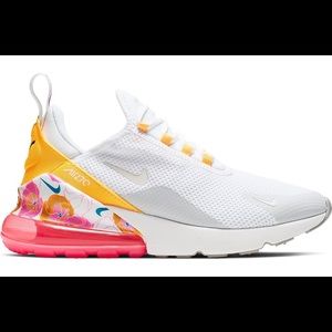 Nike White and Yellow Athletic Shoes